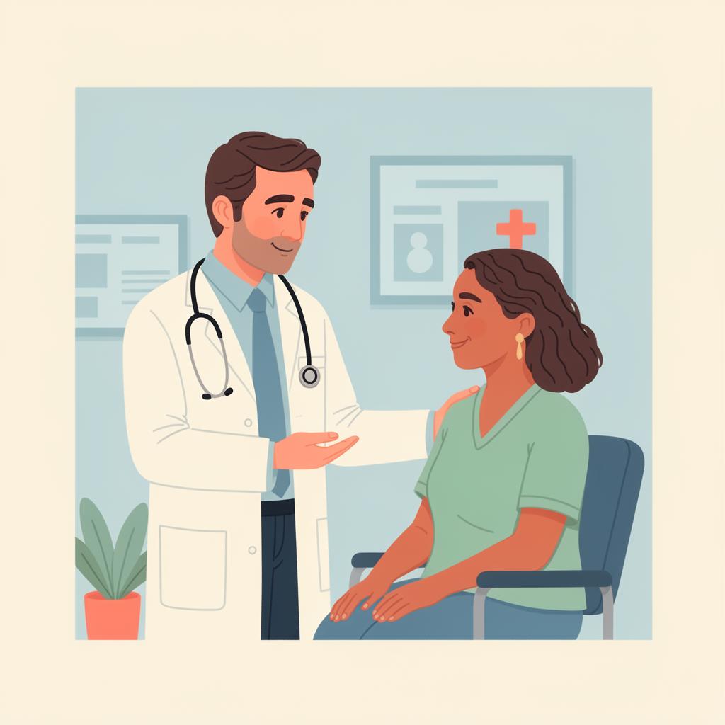 Médico atendiendo a una persona inmigrante